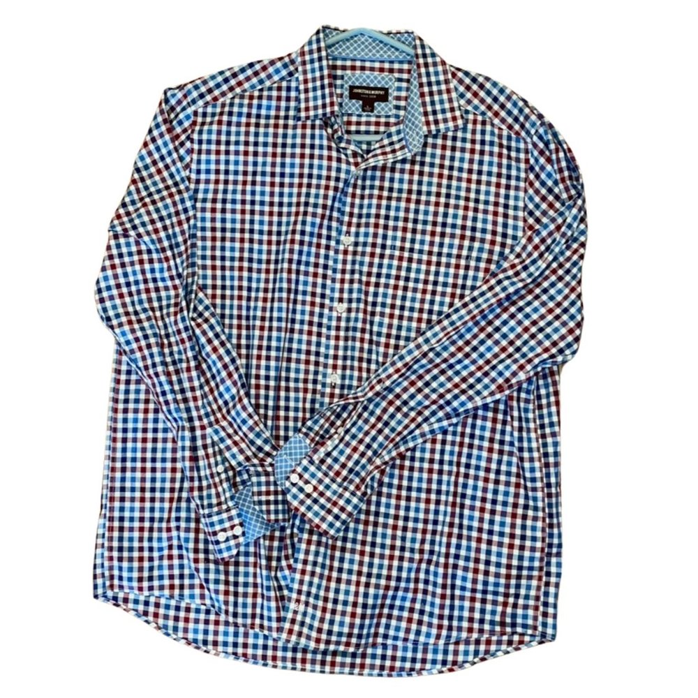 Johnston & Murphy Button Down Dress Shirt Large